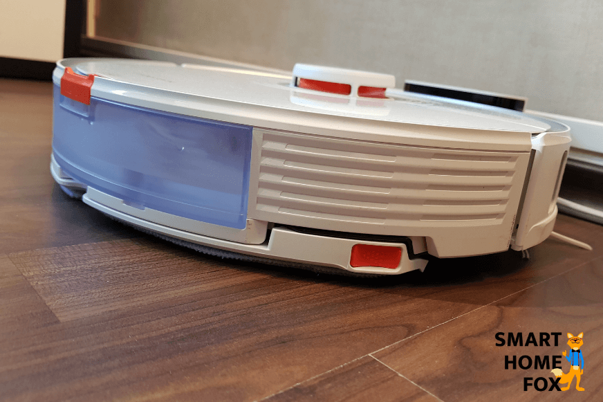 Моющая пластина будет поднята во время зарядки Roborock S7  